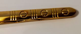 Pisacorbatas antiguo 1960 chapado en Oro