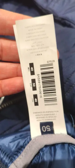 Chaqueta Adolfo Domínguez Azul Hombre