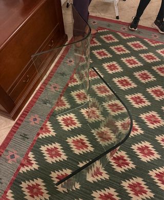 Tavolo ovale cristallo 180x96cm