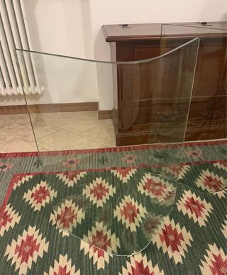 Tavolo ovale cristallo 180x96cm