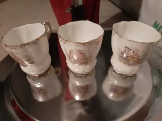 3 Tazze di Porcellana Antica