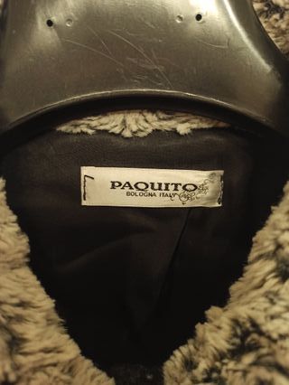 Cappotto donna Paquito lana grigio/nero nuovo