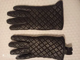 Guantes mujer efecto piel acolchados