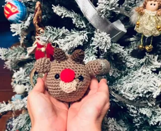 Bolitas Navideñas Tejidas a Mano