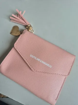 Cartera rosa Southland & Kangaroo con corazón
