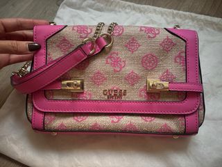 Bolso Guess Beige y Rosa