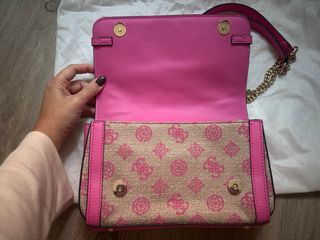 Bolso Guess Beige y Rosa