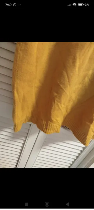 Abito/Maglia in viscosa senape