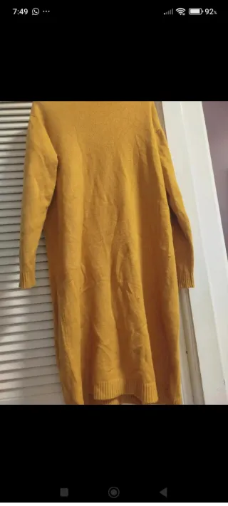 Abito/Maglia in viscosa senape