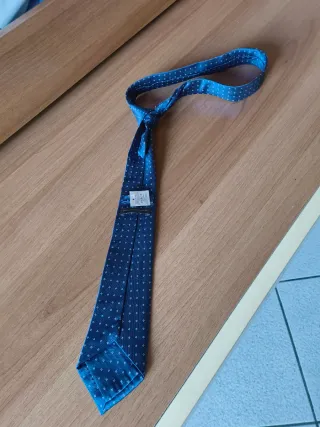 Cravatta Renato Marielli blu pois