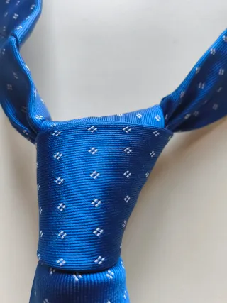 Cravatta Renato Marielli blu pois