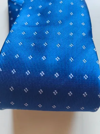 Cravatta Renato Marielli blu pois