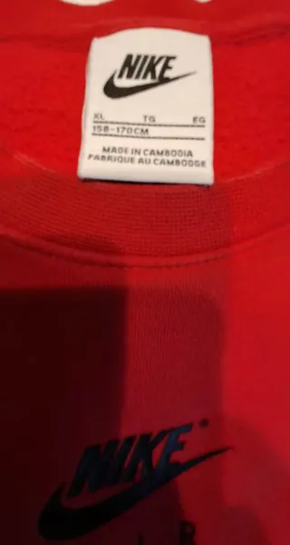 Felpa Nike Air Rossa e Nera