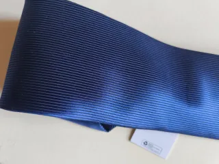 Cravatta Renato Marielli blu seta nuova