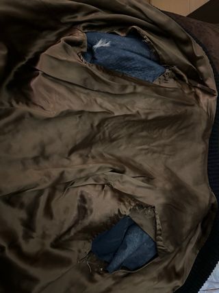 Chaleco Piel Leopardo piel auténtica para reparar