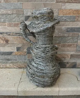 Pupazzo di neve luminoso blu