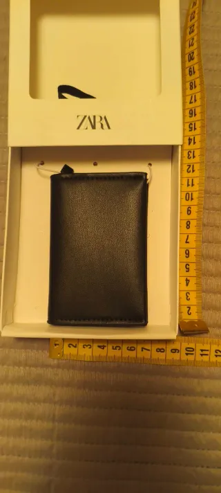 Tarjetero Zara Hombre Negro