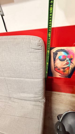 Sofá Cama Canapé Gris y Negro