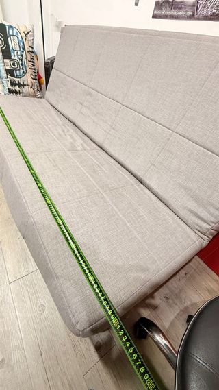 Sofá Cama Canapé Gris y Negro