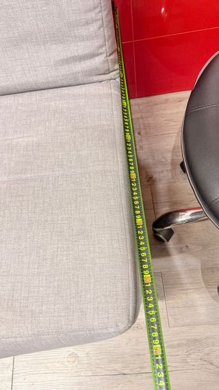 Sofá Cama Canapé Gris y Negro