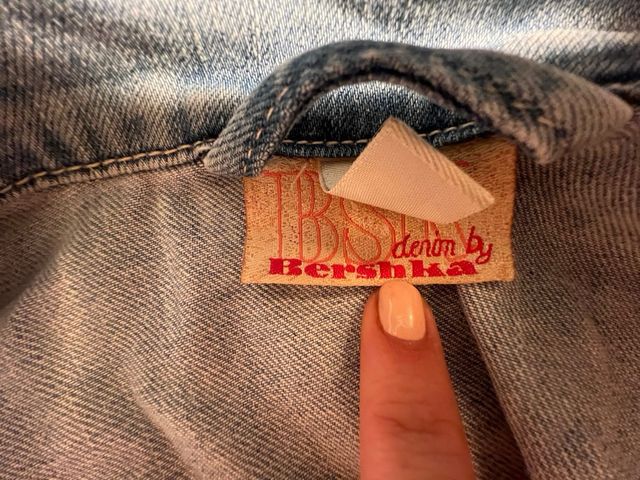 Chaqueta tejana vaquera Bershka Talla S