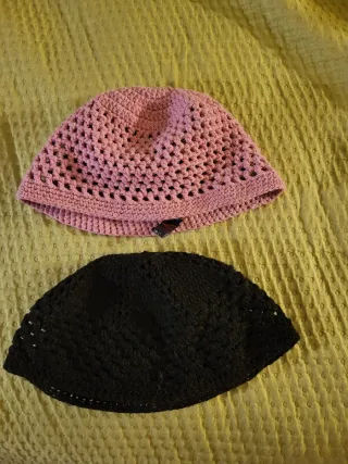 Coppia cappelli uncinetto