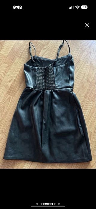Vestido Negro Stradivarius Talla S