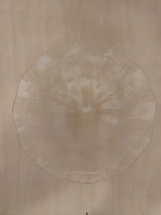 Plafoniera in vetro trasparente