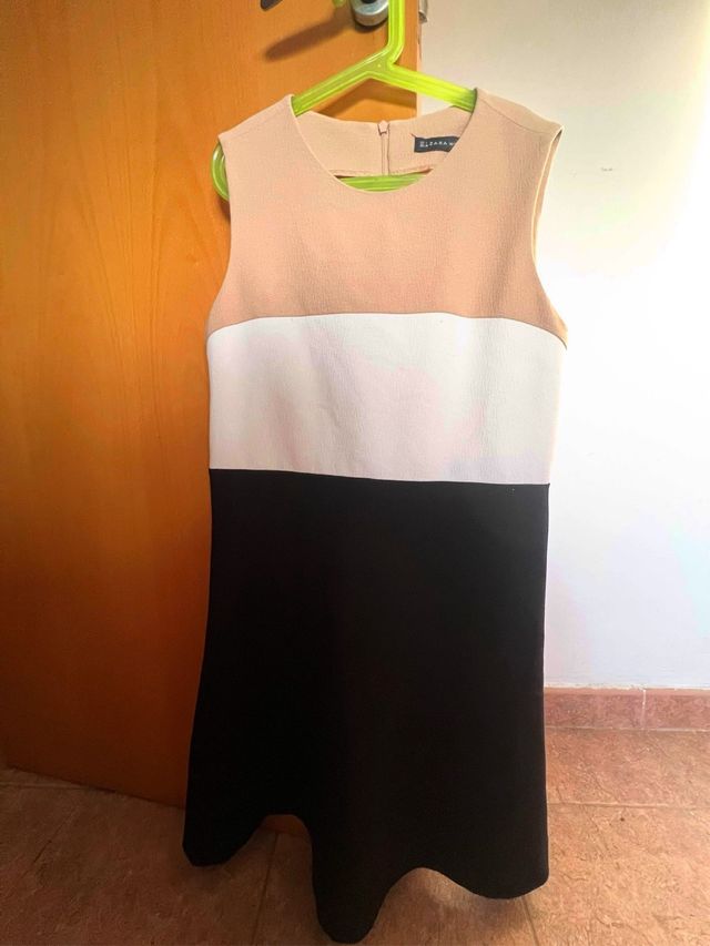 Vestido Zara Colorblock Talla L