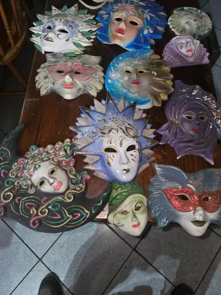 Set 13 Maschere Veneziane Decorative