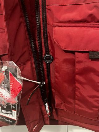 Anorak Geographical Norway Rojo con Capucha