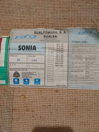 Tappeto da corridoio 3m beige e blu