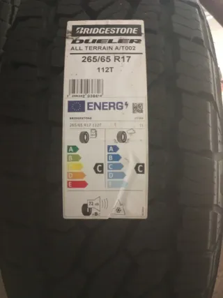 2 Neumáticos Bridgestone Dueler 265/65 R17