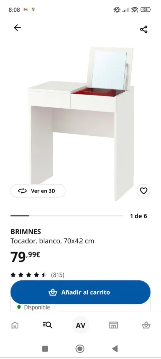 Tocador Ikea Blanco