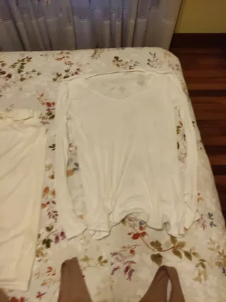 Lote 7 Camisetas Interiores Mujer Talla L/XL