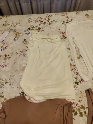 Lote 7 Camisetas Interiores Mujer Talla L/XL