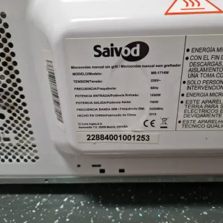 Microondas Saivod MS1714W Blanco