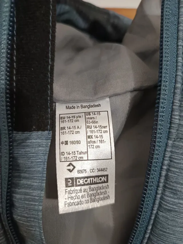 Chaqueta acolchada Decathlon T.12/14