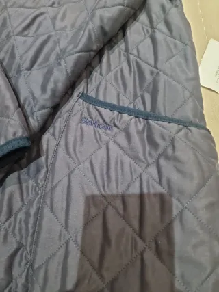 Chaqueta Barbour azul y verde