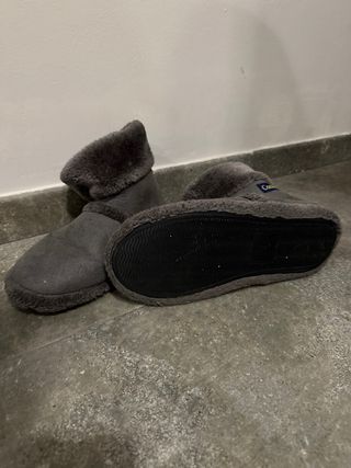 Zapatillas de estar por casa hombre grises