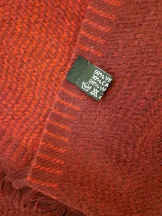 Sciarpa in cachemire calda bicolore