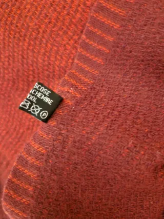 Sciarpa in cachemire calda bicolore