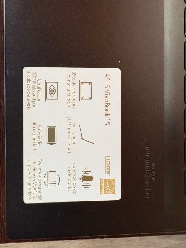 Portátil Asus VivoBook 15 Intel Core i7