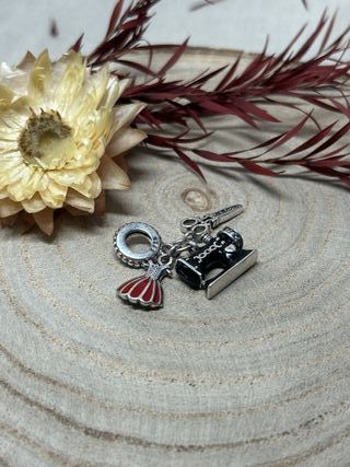 Charm Costura - Maquina Coser, Tijeras, Vestido