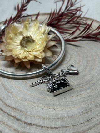 Charm Costura - Maquina Coser, Tijeras, Vestido