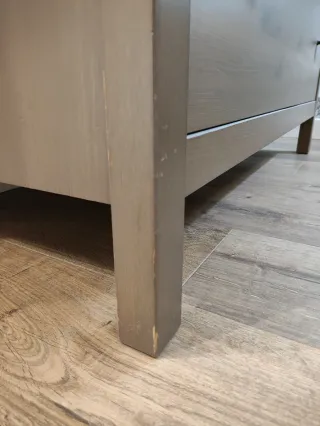 Cómoda 3 cajones madera marrón