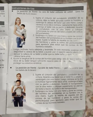 Mochila portabebés ergonómica