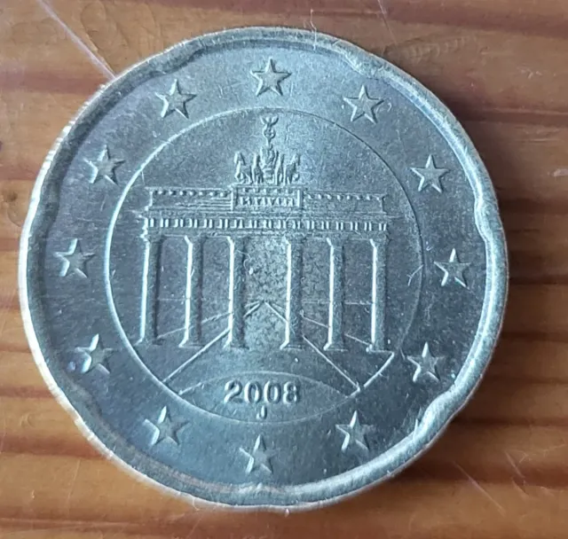 2 Monedas 20 Céntimos Euro (2008, 1999)