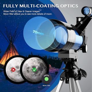 Telescopio Aomekie Azul