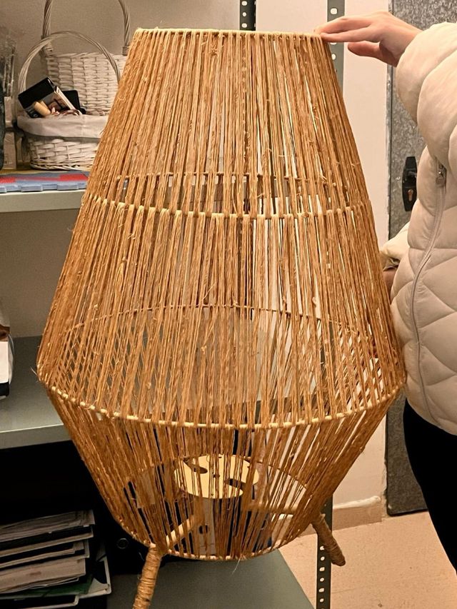 Lámpara Decorativa Estructura Yute Beige/Marrón